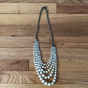 J CREW 5 strand faux pearl necklace